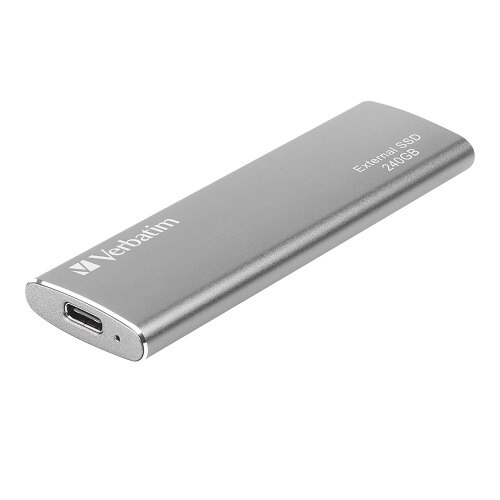 Verbatim Vx500 - Disque SSD - 240 Go - externe (portable) - USB 3.1 Gen 2 (USB-C connecteur) - gris 1