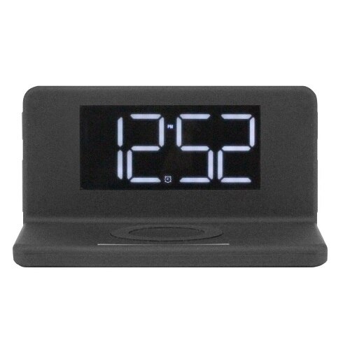 Aluratek ABQC03F Qi Wireless Charging Alarm Clock with Nightlight - Plot de charge sans fil + adaptateur secteur (USB) 1