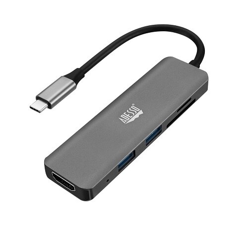 Adesso 6 in 1 - Station d'accueil - USB-C - HDMI 1