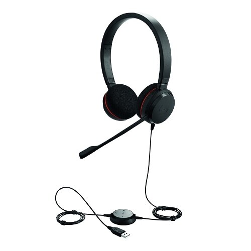 Jabra Evolve 20 UC stereo - Micro-casque - sur-oreille - filaire - USB-C - isolation acoustique 1