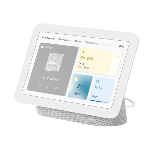 Google Nest Hub (2nd Gen) - Affichage intelligent - LCD de 7" - sans fil - Wi-Fi, Bluetooth - craie 1