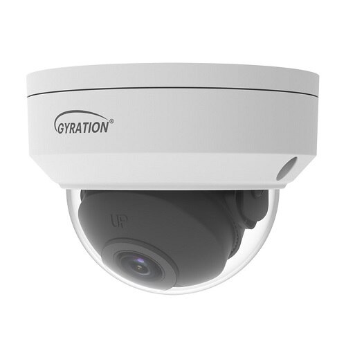 Caméra réseau de surveillance Cyberview 400D de 4MP par Gyration - dôme - extérieure - imperméable - couleur (Jour & Nuit) 4MP - 2688 x 1520 - 720p, 1080p - focale fixe - audio - LAN 10/100 - MJPEG, H.264, H.265, Ultra 265 - DC 12 V / PoE 1