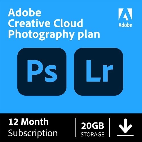 Adobe Creative Cloud Photography Plan - Pour Dell - licence d'abonnement (1 an) - 1 utilisateur, capacité 1To - code de réduction - Win, Mac - Multi North American Language 1