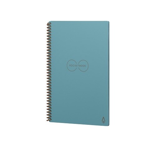 Rocketbook Core Executive - Bloc-notes intelligent - reliure à spirale - 152 x 224 mm - 18 feuilles / 36 pages - pointillé - teal 1