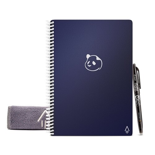 Cahier intelligent Panda Planner de Rocketbook, 9 styles de pages, 32 pages, 8,5 po x 11 po, Bleu 1