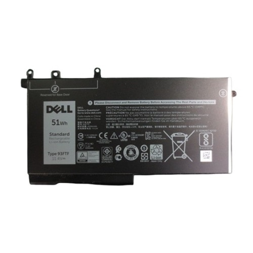 Batterie de remplacement au lithium ion Dell de 3 cellules à 51 Wh pour certains ordinateurs portables 1