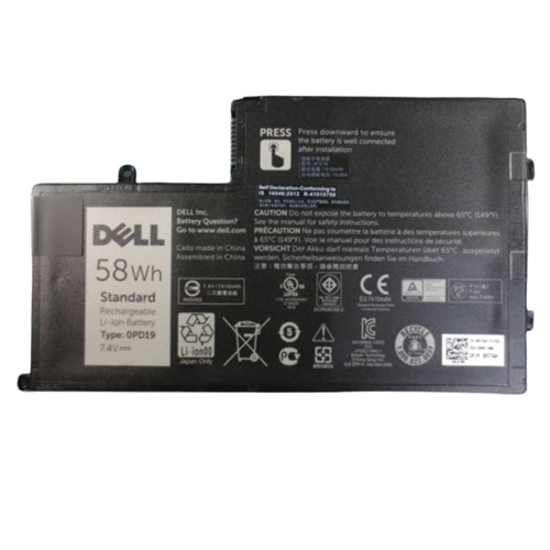 Batterie de remplacement au lithium ion Dell de 4 cellules à 58 Wh pour certains ordinateurs portables 1