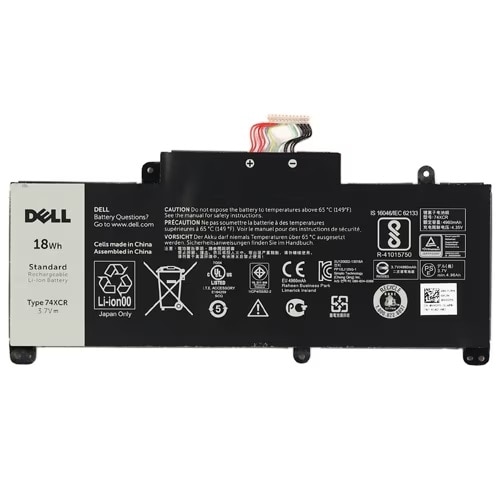 Batterie de remplacement au lithium ion Dell de 2 cellules à 18 Wh pour certains ordinateurs portables 1