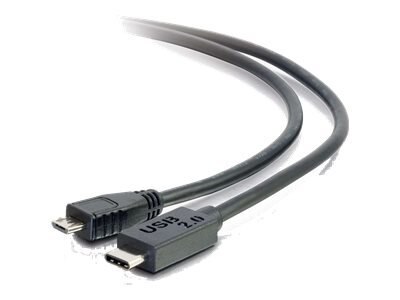 C2G 3ft USB C to USB Micro B Cable - M/M - Câble USB de type-C - Micro-USB de type B pour USB-C - 91.4 cm 1