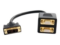 StarTech.com 1 ft / 30cm DVI to Dual VGA Y Splitter Cable - DVI-I Analog to Dual VGA, 1x DVI-I (M), 2x VGA (F) (DVISP... 1