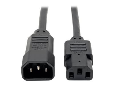 Tripp Lite 3ft Computer Power Cord Extension Cable C14 to C13 10A 18AWG 3' - rallonge de câble d'alimentation - 91.4 cm 1