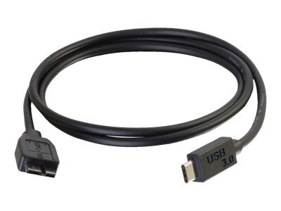 C2G 2m USB 3.1 Gen 1 USB Type C to USB Micro B Cable - USB C Cable Black - Câble USB de type-C - USB-C pour Micro-USB... 1
