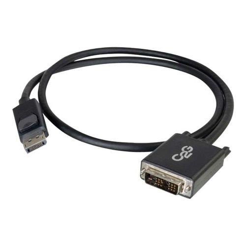 C2G 2m DisplayPort to Single Link DVI-D Adapter Cable M/M - DP to DVI - Black - Câble DisplayPort - 2 m 1