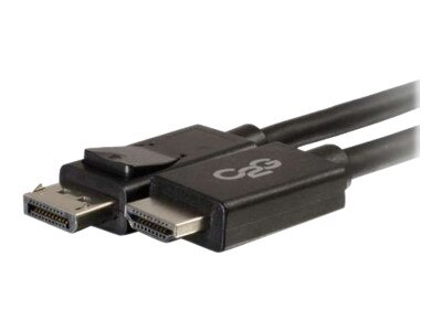 C2G 2m DisplayPort to HDMI Adapter Cable - Black - Câble vidéo - DisplayPort (M) pour HDMI (M) - 2 m - blindé - noir 1