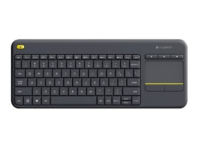 Logitech Wireless Touch Keyboard K400 Plus - Clavier - sans fil - 2.4 GHz - Français - noir 1