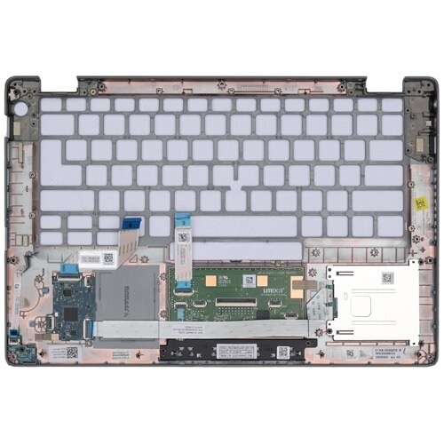 Assemblage du repose-poignets Dell à double pointage avec lecteur d’empreintes digitales, lecteur de carte à puce et port USB-C 1