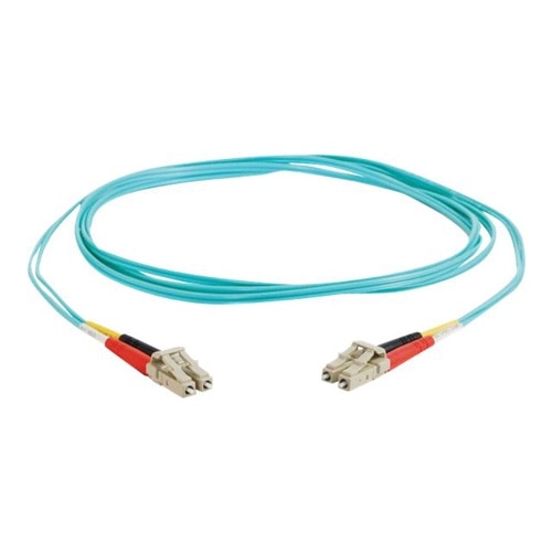 C2G LC-LC 10Gb 50/125 OM3 Duplex Multimode PVC Fiber Optic Cable (LSZH) - cavo di rete - 20 m - aqua 1