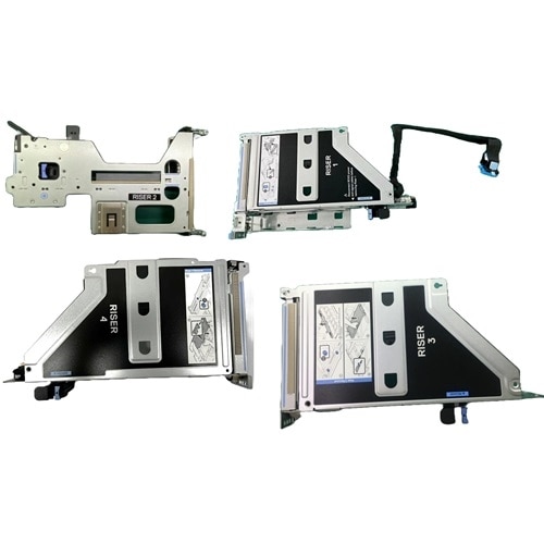 デルの ライザー構成 5, ハーフ 長さ, 2x16 FH Slots (Gen4), 2x16 LP Slots (Gen4), 2x16 FH Slots (Gen5) 1