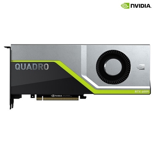 NVIDIA® Quadro® RTX 6000 24 GB, 260W, デュアル Slot, PCIe x16 パッシブ Cooled, フルハイト GPU, Customer Install 1