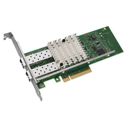 デル製 インテル X520-DA デュアルポート 10 ギガビット SFP+ サーバアダプタギガビットイーサネットPCIe ネットワークインターフェイスカード - 低姿勢 1