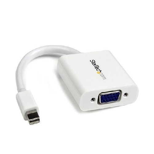 StarTech.com Mini DisplayPort to VGA Adapter - White - 1080p - Thunderbolt to VGA Monitor Adapter - Mini DP to VGA Co... 1