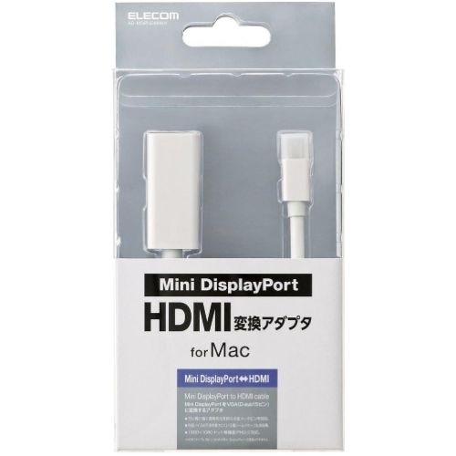 エレコム Ad Mdphdmiwh ビデオアダプタ ディスプレイポート Hdmi Mini Displayport M To Hdmi F 15 Cm 三重シールド ホワイト Dell 日本