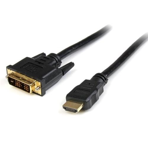 StarTech.com 2m High Speed HDMI Cable to DVI Digital Video Monitor - ビデオケーブル - HDMI (M) to DVI-D (M) - 2 m - ブラック 1