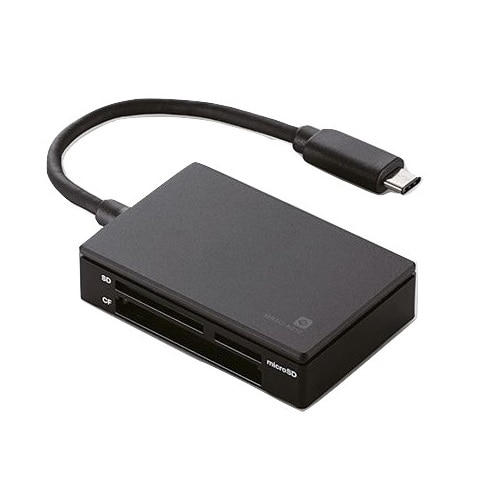 ELECOM メモリリーダライタ/USB Type-Cコネクタ/USB3.1 Gen/SD+MS+CF+XD/ブラック #MR3C-A010BK