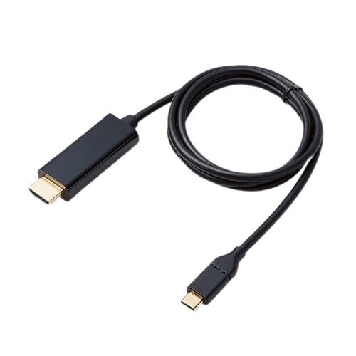 テレビ/映像機器 映像用ケーブル ELECOM 変換ケーブル/USB Type-C - HDMI/1.0m/ブラック #CAC-CHDMI10BK 