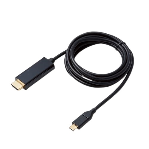 Elecom CAC-CHDMIBK series CAC-CHDMI20BK - ビデオインターフェースコンバーター - HDMI / USB - 2 m 1
