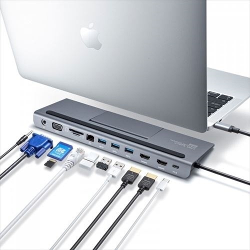 Sanwa Supply USB Type-Cドッキングステーション（HDMI/VGA対応）#USB-CVDK8 1