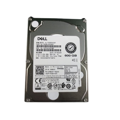 Dell 600GB 10K RPM SAS ISE 12Gbps 512n 2.5인치 3.5인치 하이브리드 캐리어 핫플러그 와 하드 드라이브 1