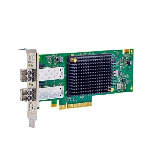 Dell Emulex LPe38102 SecureHBA Dual Port Fibre Channel 64GB Adapter, PCIe Low Profile +Sec 1
