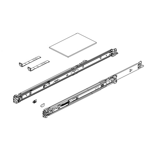Dell 1U Combo Drop-In/Stab-In Rails 1