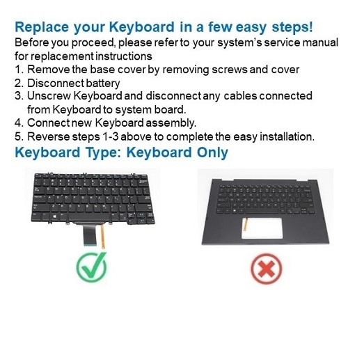 Dell English-International Non-Backlit Keyboard with 82-keys 2