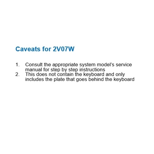 Dell Metal Plate for Keyboard Support 3