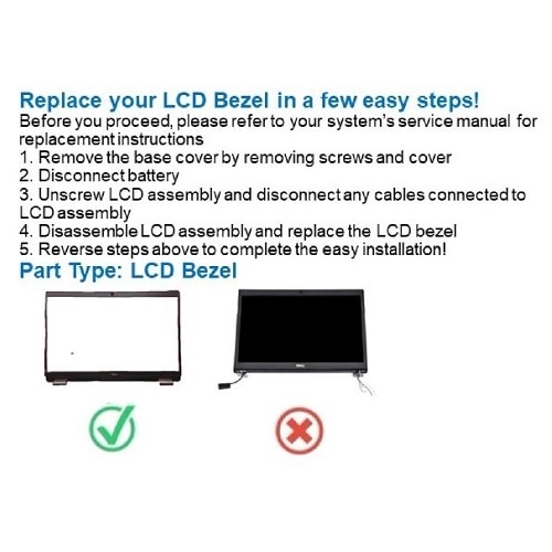 Dell Touch/Non-Touch LCD, RGB Camera and Microphone Bezel 2