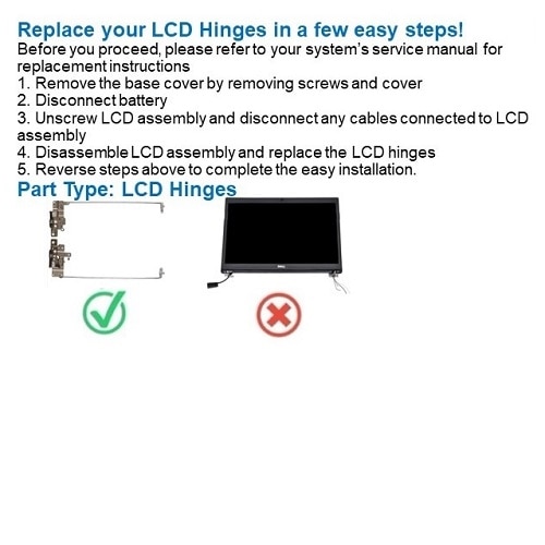 Dell Left Hinge for LCD 2