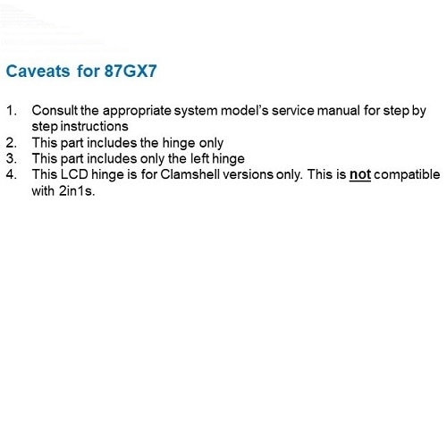 Dell Left Hinge for LCD 3