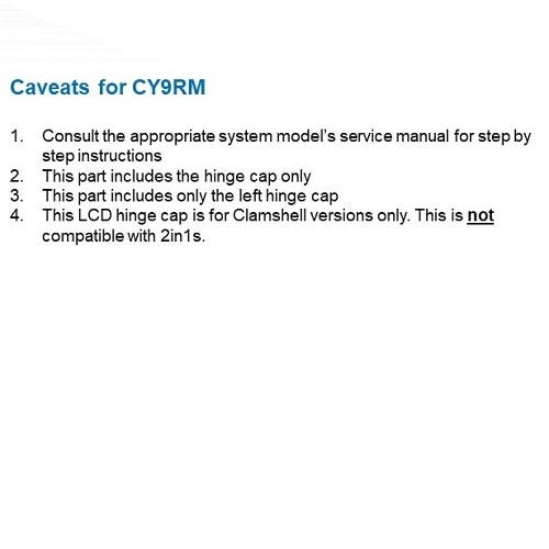 Dell Left Hinge Silver Cap for LCD 3