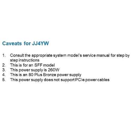 Dell 260W Power Supply 4