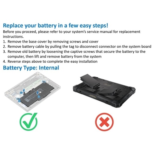 Dell 4-cell 56 Wh Lithium Ion Replacement Battery for Select Laptops 3