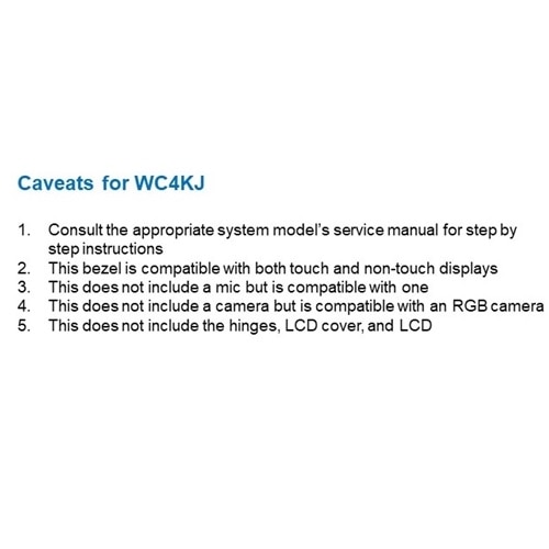Dell Chrome Touch/Non-Touch LCD, RGB Camera and Microphone Bezel 3