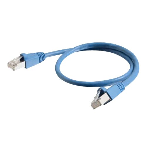 C2G - Cat6a Ethernet (RJ-45) STP zonder uitsteeksels Kabel - Blauw - 3m 1