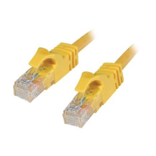 C2G - Cat6 Ethernet (RJ-45) UTP zonder uitsteeksels Kabel - Geel - 7m 1