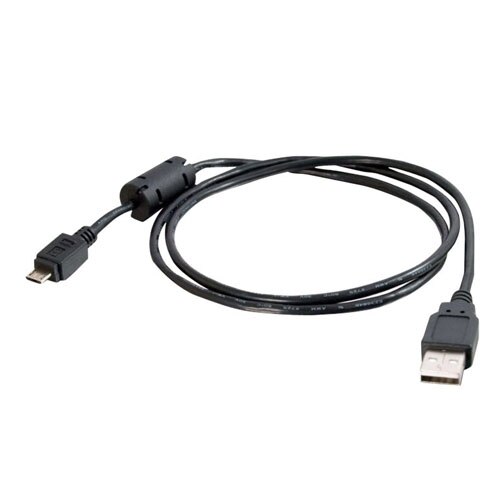 C2G - Micro USB (Mannelijk) naar USB 2.0 A (Mannelijk) Kabel - Zwart - 2m 1