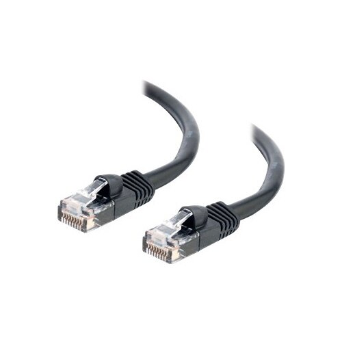 C2G Cat5e Booted Unshielded (UTP) Network Patch Cable - Verbindingskabel - RJ-45 (M) naar RJ-45 (M) - 15 m - UTP - CAT 5e - gevormd, zonder haken, met strengen - zwart 1