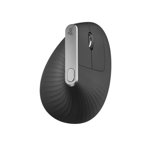 Logitech MX Vertical - Verticale muis - ergonomisch - optisch - 6 knoppen - draadloos, met bekabeling - Bluetooth, 2.4 GHz - USB draadloze ontvanger - grafiet 1