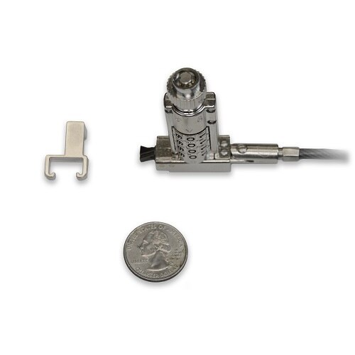 Noble Locks TZ06T25 herinstelbaar beveiligingskabel-combinatieslot met sleutel - Pakket van 25 1