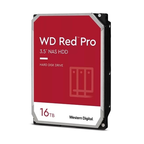 WD Red™ Pro NAS WD161KFGX - Vaste schijf - 16 TB - intern - 3.5" - SATA 1